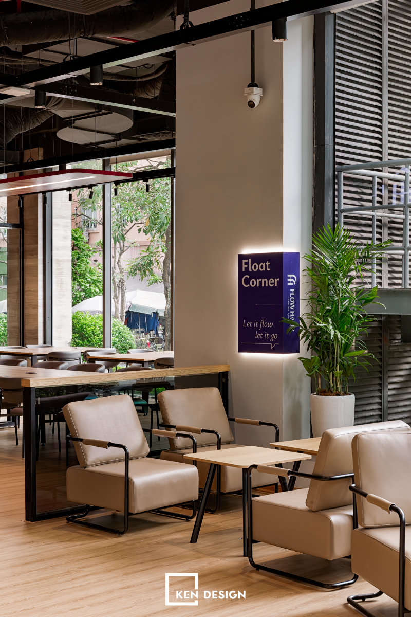 Thi công cafe coworking Flow Haus tại Lê Văn Lương